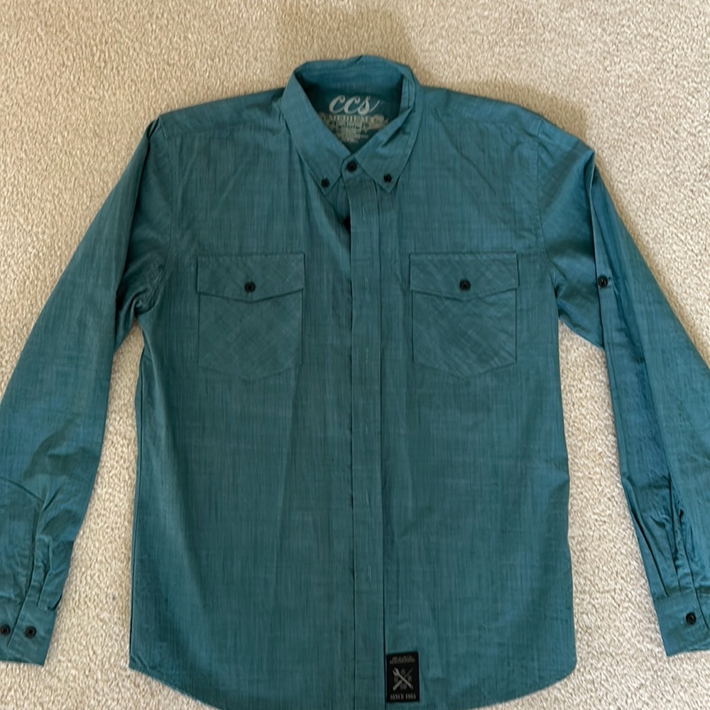 Mens New Casual Button Down